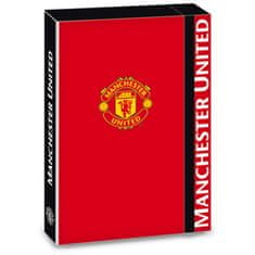 FAN SHOP SLOVAKIA Červený Box na Zošity Manchester United FC, Veľkosť A4, Odolný