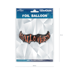 PartyPal Fóliový balón supershape Netopier Halloween 120x43cm