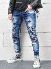 Sernes Pánske džínsové nohavice Rose Tattoo jeansová 34