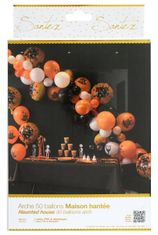 Santex Balónová girlanda Halloween čierno-oranžový mix 50ks