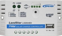Epsolar EPEVER LS2024EU solární PWM regulátor 12/24V, 20A, vstup 30V/50V
