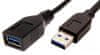 ROLINE Kábel USB 3.0 AA 0,8m A(M)- A(F) predlžovací, čierny