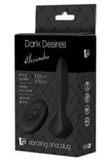 Dreamtoys Dream Toys Dark Desires Alexandra (Black), análny kolík s diaľkovým ovládaním