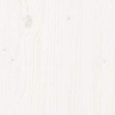 Vidaxl Lavica do predsiene biela 100x28x45 cm masívna borovica