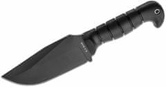 KA-BAR® KB-1278 HEAVY-DUTY WARTHOG nôž na prežitie 16,7 cm, celočierny, TPR, puzdro koža+nylon