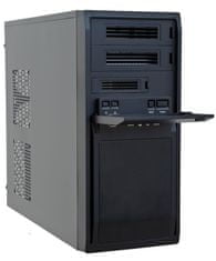 Chieftec MidT LG-01B-OP / 2x USB 2.0 / 1x USB 3.0 / bez zdroja / čierny
