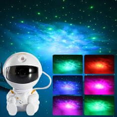 TopKing Hviezdny projektor Astronaut s hviezdou as diaľkovým ovládaním