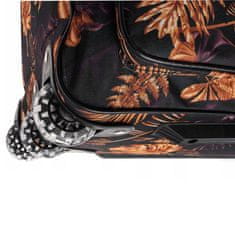 Rogal Béžovo-čierna cestovná taška na kolieskach "Comfort" - veľ. L, XL, XXL