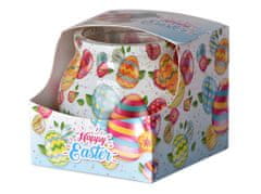 Admit Sklo Dekor 80x72 mm Happy Easter eggs, vonná sviečka