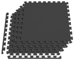 DrillSport Puzzle fitness podložka čierna farba, 4 ks 1,44m²