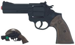 Gonher Policajné revolver čierny kovový 12 rán