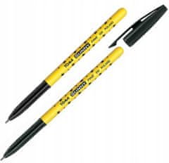 BTS Čierne guľôčkové pero Sunny s 0,7 mm hviezdicovým uzáverom