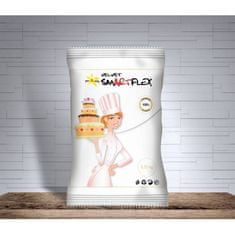 Smartflex Fondant - Velvet Vanilka 0,25 kg vo vrecúšku (Poťahovacia a modelovacia hmota na torty) 0127 dortis