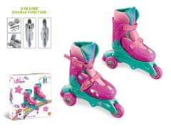 Detské kolieskové korčule MONDO UNICORN TRI IN LINE SKATES 29-32