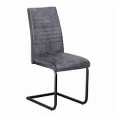 Casa Vital Sada 4 jídelních židlí ALEX, 45x53x103 cm, šeda