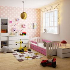 Akord Detská posteľ PLAY 180x80 cm ružová