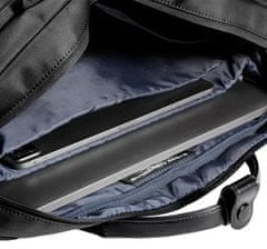 taška MONACO na notebooky do veľkosti 15,6", kovové pracky, čierna