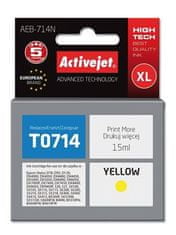 ActiveJet atrament Epson T0714 D78/DX6000/DX6050 Yellow, 15 ml AEB-714
