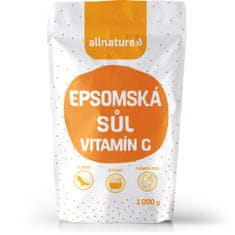 Allnature Epsomská soľ Vitamín C 1000 g