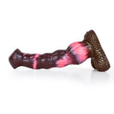 Xcock Dlhé hrubé silikónové dildo s konskými semenníkmi, veľké, s prísavkou