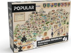 POPULAR Puzzle Mapa Slovenska 160 dielikov