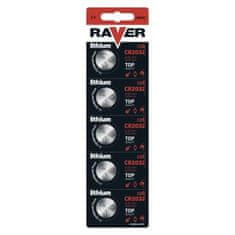 Raver Lítiová gombíková batéria RAVER CR2032