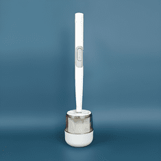 Multifunkčná flexibilná silikónová toaletná kefa – biela | FLUSHBRUSH
