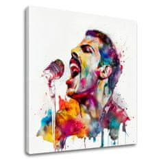 ARTMIE Dizajnová dekorácia na plátne Ikonický rebel Freddie Mercury | 100x100 cm