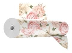 Papierové tapety ružové kvety 10mb