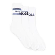 BOSS 3PACK ponožky bielé (50502027 100) - veľkosť uni