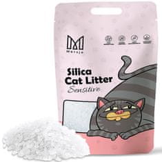 Mersjo PREMIUM Silikátová podstielka pre mačky, bezprašná, antimikrobiálna, ekologická, pohlcujúca zápach Sensitive 3,8 l