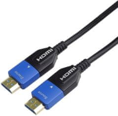 PremiumCord Ultra High Speed HDMI 2.1 optický kábel 8K@60Hz 4K@120Hz 15m zlacený