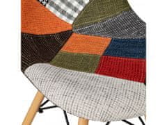 Wellhox Súprava 4 patchworkových stoličiek