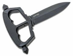 Cold Steel 80NT3 Chaos Push Knife taktický tlačný nôž 12,7 cm, celočierna, hliník, puzdro Secure-Ex