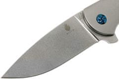 Kizer Ki3471 Gemini Gray Titanium vreckový nôž 7,9 cm, Stonewash, šedá, titán 