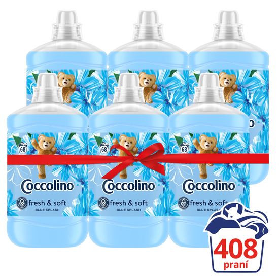 Coccolino aviváž Blue Splash 10,2 l (408 pracích dávok)