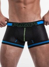 Temptly Čierne klasické sieťované pánske boxerky PUMP XL