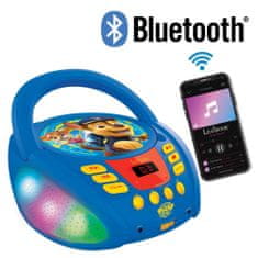 Svietiaci Bluetooth CD prehrávač Labková patrola