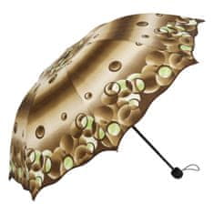 VIRGINA Dámsky dáždnik Bubble, hnedý