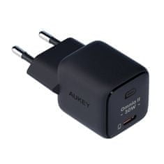 Aukey Aukey PA-B1L,USB-C, 30W sieťová nabíjačka (čierna)