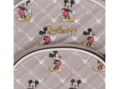 DISNEY Mickey Mouse Beige, small leather backpack 29x22x11 cm