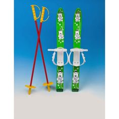 Detské lyže s palicami 70cm Žltá