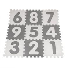 RAMIZ Antibakteriálne penové puzzle Čísla, sivé