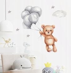 Tulimi Dekorácia na stenu - Medvedík s balónikmi