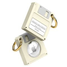 Elago AirTag Floppy Disk Case - Puzdro v tvare diskety pre AirTag, Biela