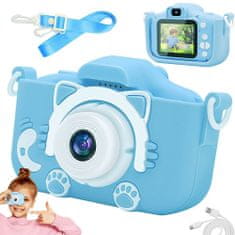 Verk  18257 Detský digitálny fotoaparát mačka modrá