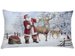 TEXICOP Gobelínový obliečka na vankúš vianočný 40x70 cm