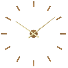 Vlaha MINIMAL Dubové drevené hodiny s nalepovacími indexmi vyrobené v Českej republike