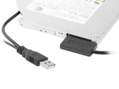 CABLEXPERT Kábel externý adaptér USB na Slim SATA SSD, DVD
