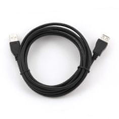 ROLINE Kábel USB AA 3m 2.0 predlžovací HQ Black